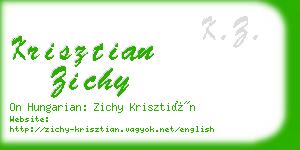 krisztian zichy business card